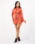 Chaqueta CH918 + Falda Short con Bolsillos F828