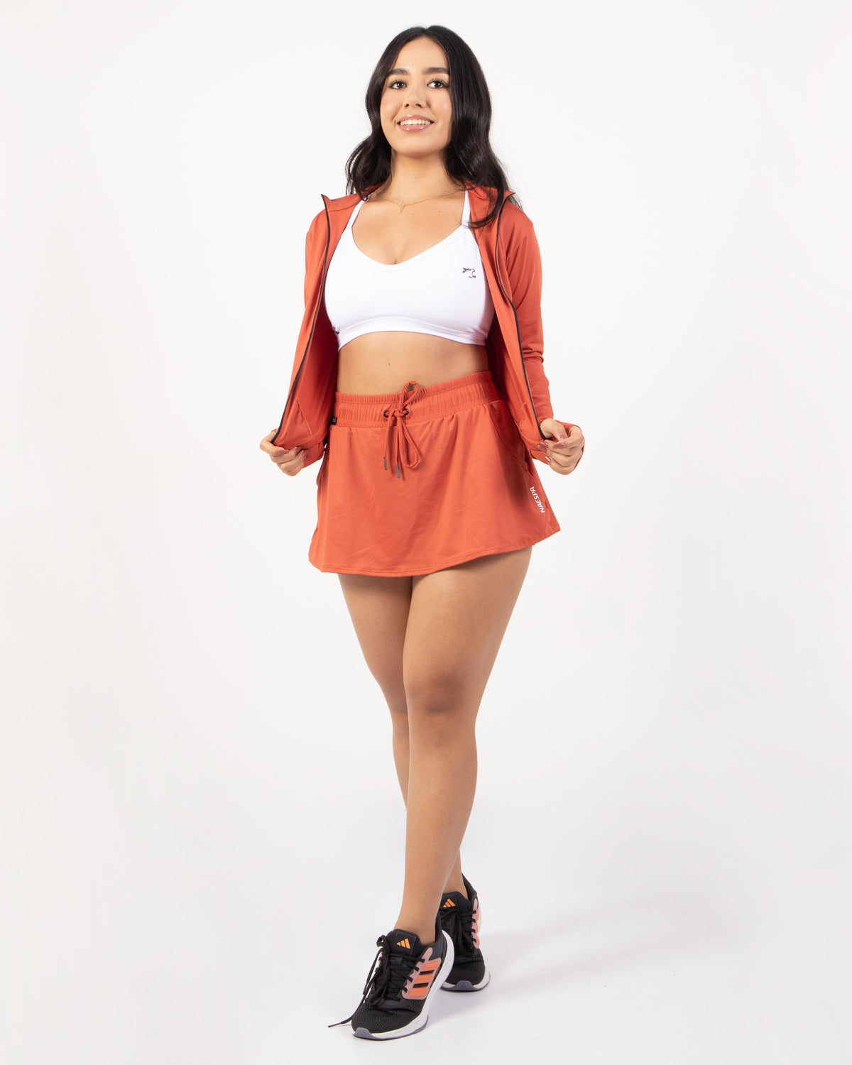 Chaqueta CH918 + Falda Short con Bolsillos F828